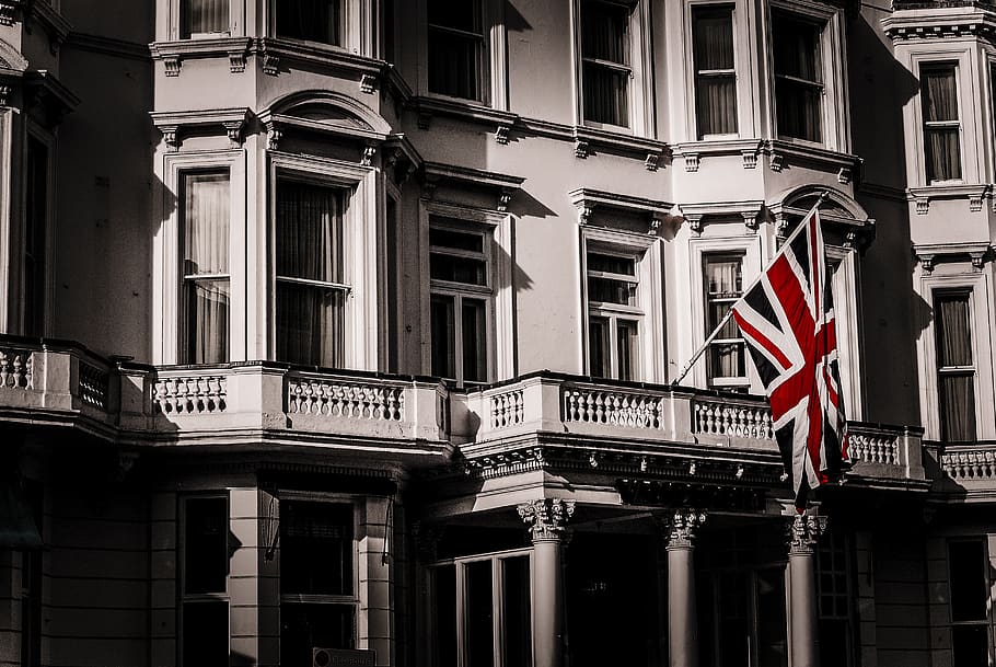 london, united kingdom, uk, union jack, brit, england, building