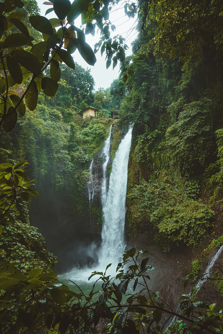 indonesia, aling-aling waterfall, tropic, tropics, southeast asia, HD wallpaper