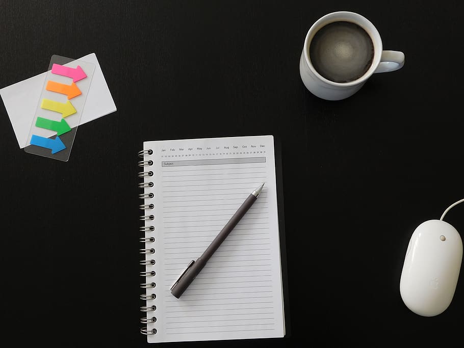 notes, desktop, office, business, table, coffee, planning, work HD wallpaper