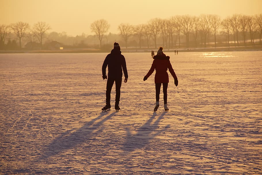 winter, ice, lagoon, cold, snow, frost, frozen, landscape, nature HD wallpaper