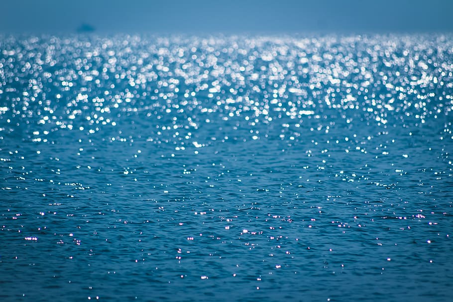 Selective Focus Photo of Ocean, blur, nature, ripples, sea, seascape HD wallpaper