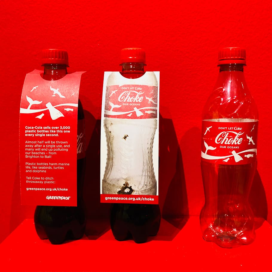 empty Coca-Cola soda bottle, drink, beverage, coke, united kingdom