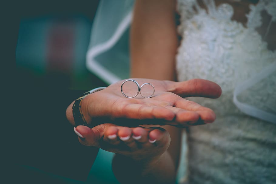 wedding ring, human hand, human body part, one person, adult HD wallpaper