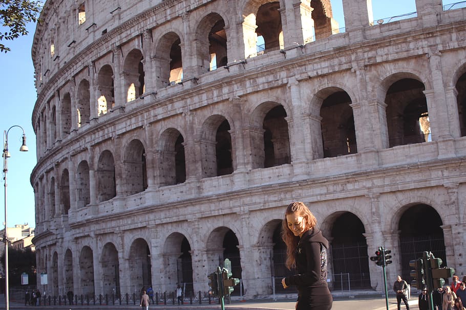 architecture, history, the past, built structure, real people HD wallpaper