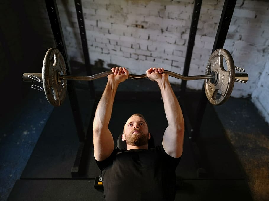 exercise, gym, weights, training, muscular, strength, man, workout HD wallpaper