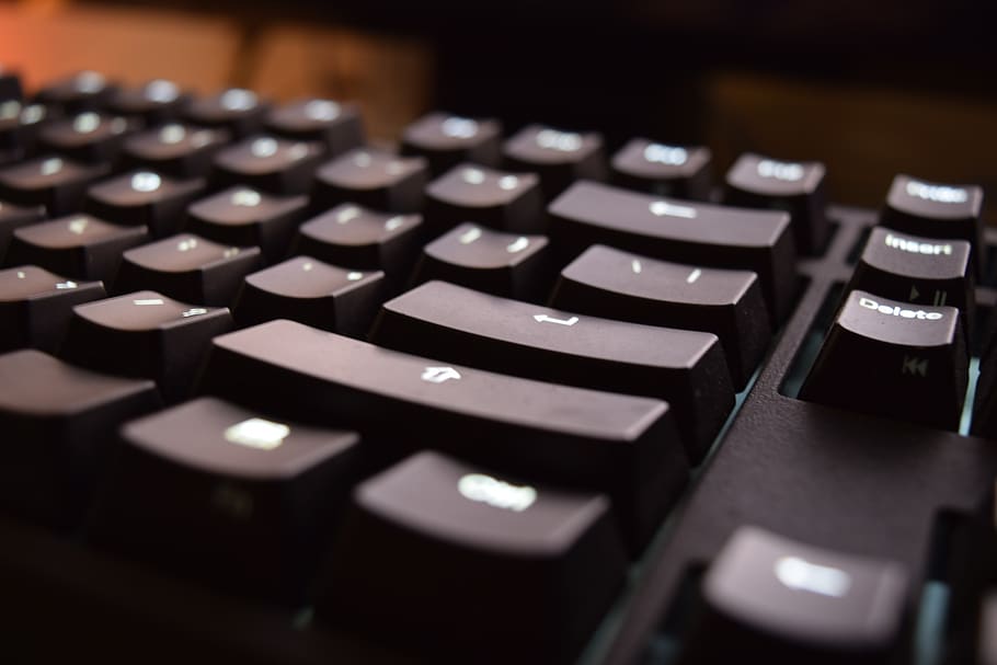 keyboard, macro, technology, mechanical keyboard, computer keyboard HD wallpaper