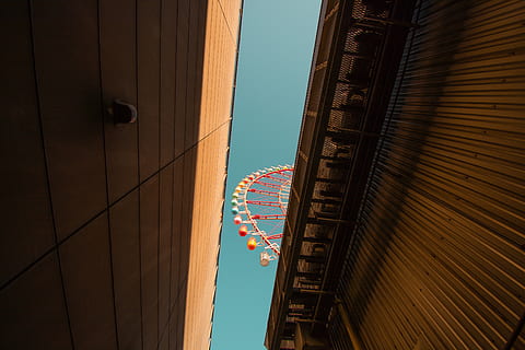 wormseye photograpy, building, office building, architecture HD wallpaper