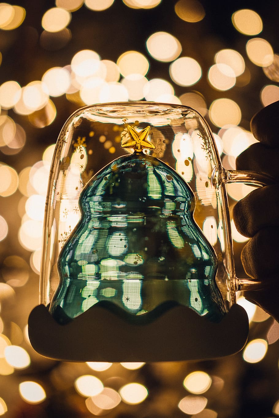 clear glass jar, illuminated, close-up, indoors, decoration, focus on foreground HD wallpaper