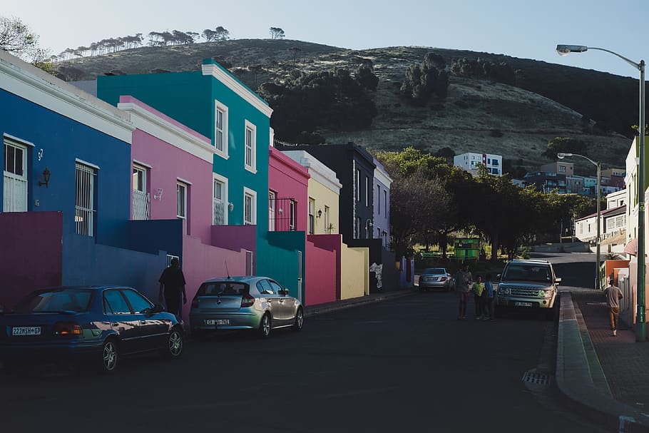 cape town, coloured houses, colored, south africa, street photography
