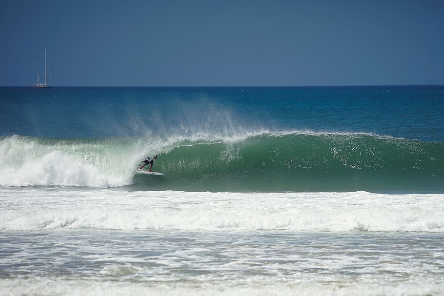 supertubos, portugal, atouguia da baleia, surf, surfer, barrel, HD wallpaper