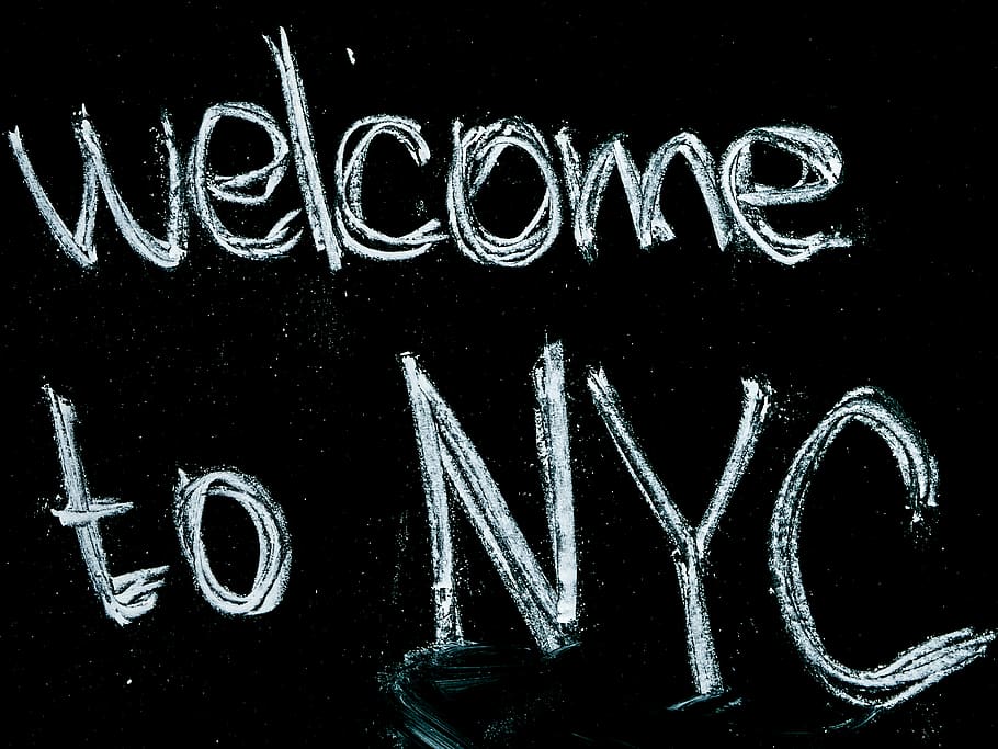 Black Background With Welcome to Nyc Text Overlay, alphabets HD wallpaper