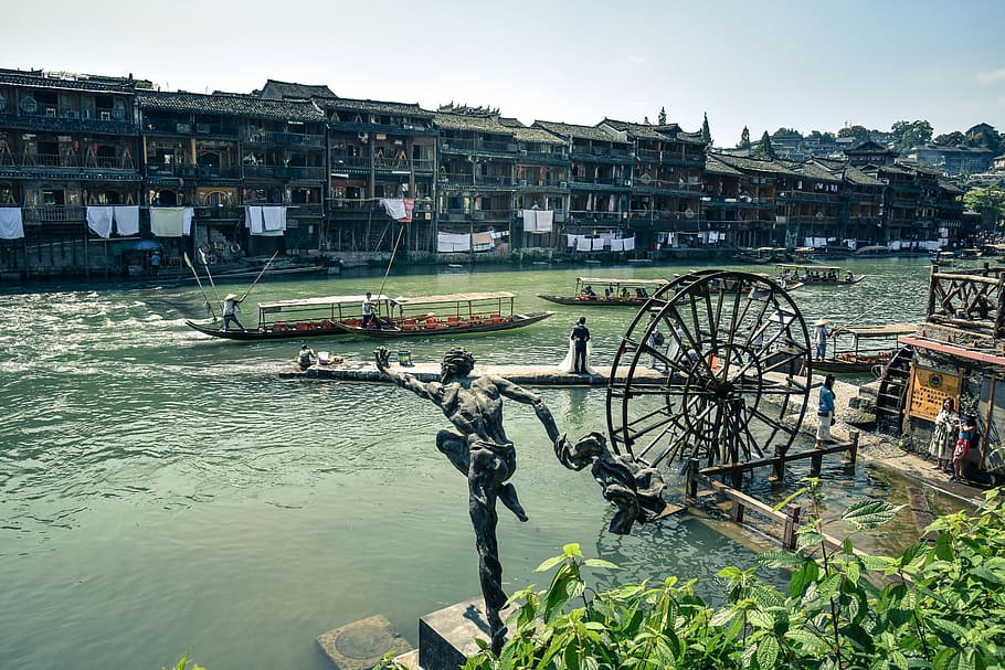 china, wedding day, water, built structure, architecture, building exterior HD wallpaper