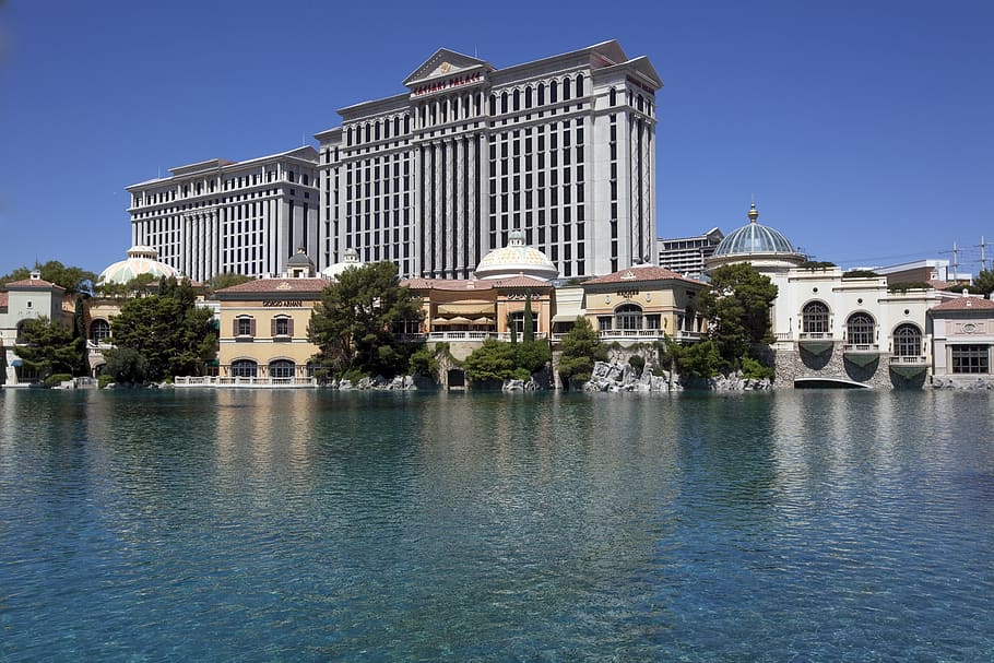 caesars palace, architecture, luxury, las vegas, strip, hotel, HD wallpaper