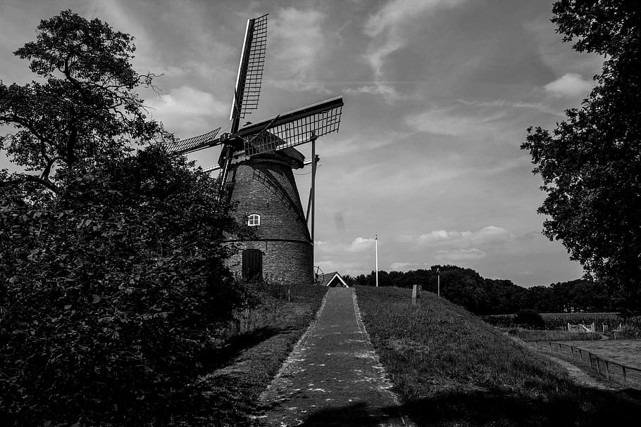 netherlands, albergen, view, object, molen, dutch, dutch nature HD wallpaper