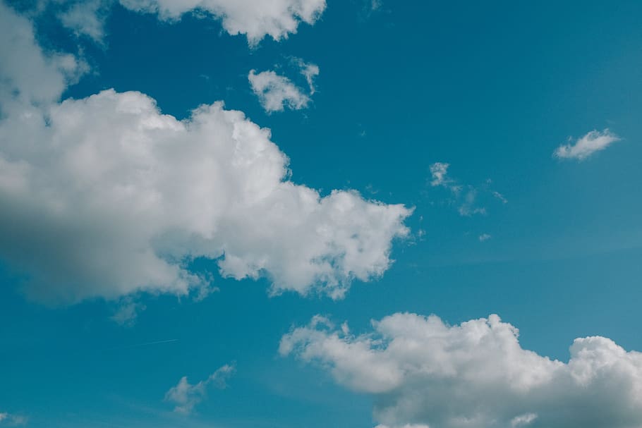 blue and white sky, cloud - sky, beauty in nature, scenics - nature HD wallpaper