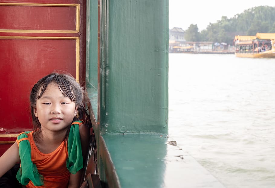 china, childhood, one person, water, portrait, females, real people HD wallpaper