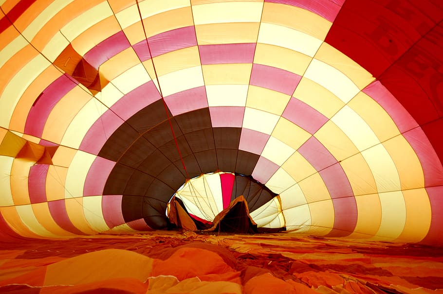 temecula, united states, pattern, baloon, orange, yellow, hot air baloon, HD wallpaper