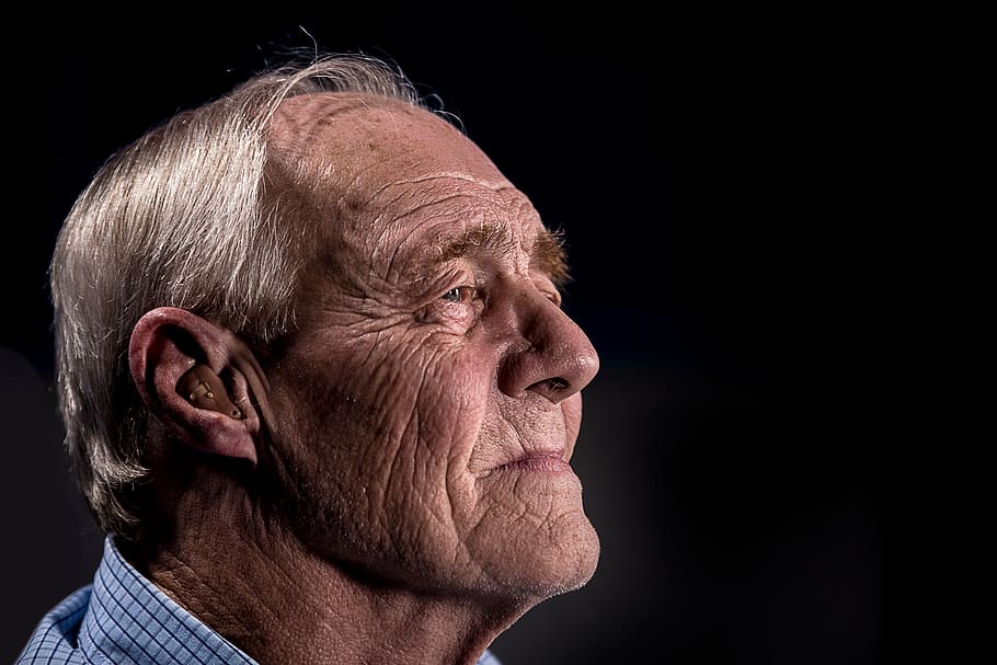 people, old, elderly, man, dark, studio shot, senior adult HD wallpaper