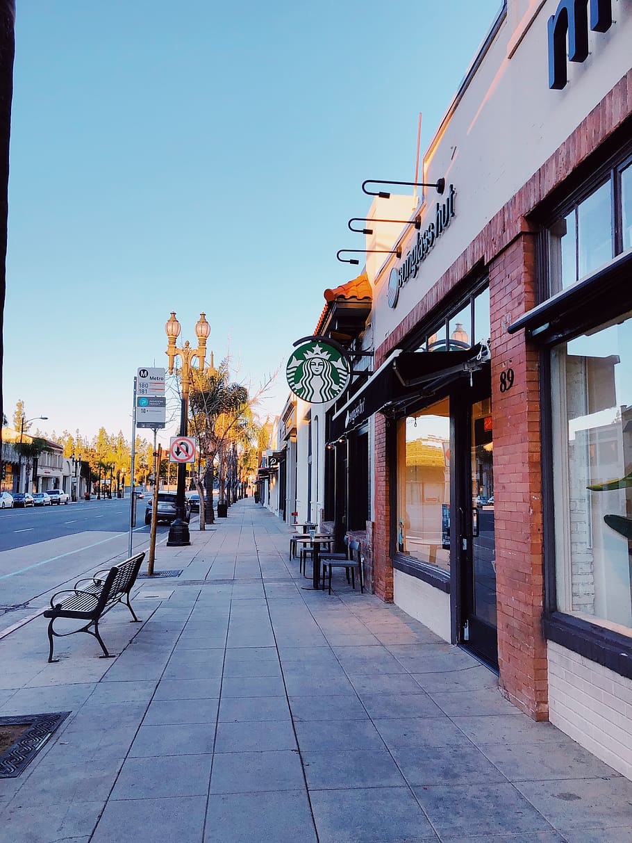 path, pavement, sidewalk, pasadena, pedestrian, flagstone, 100 w colorado blvd HD wallpaper