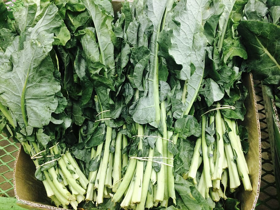Green Leafy Vegetables, bunch, chard, delicious, food, fresh produce, HD wallpaper