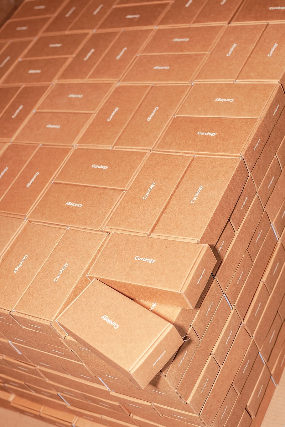 brown labeled box l, packaging, boxes, curology, warehouse, cardboard HD wallpaper