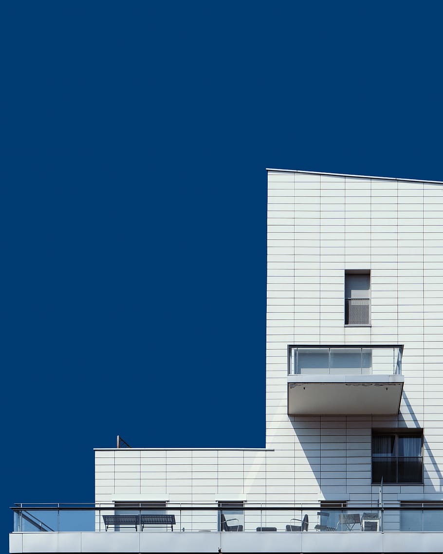 White Building, architecture, housing, condo, office building HD wallpaper