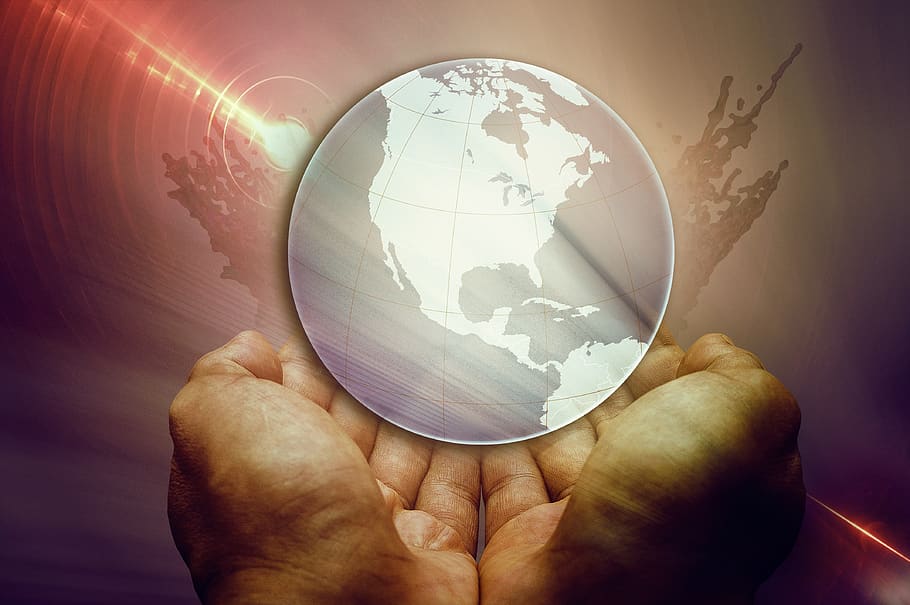 earth, hands, global, globe, keep, forward, environment, climate protection HD wallpaper