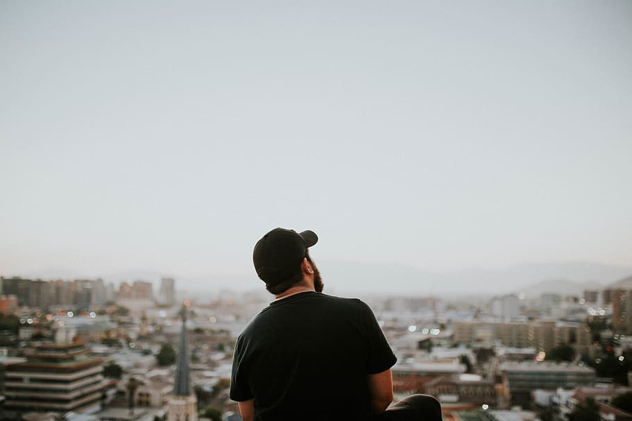 man wearing black baseball cap, human, person, clothing, apparel HD wallpaper