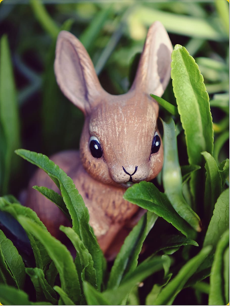 easter bunny, hare, figure, cute, sweet, greeting card, easter greeting HD wallpaper