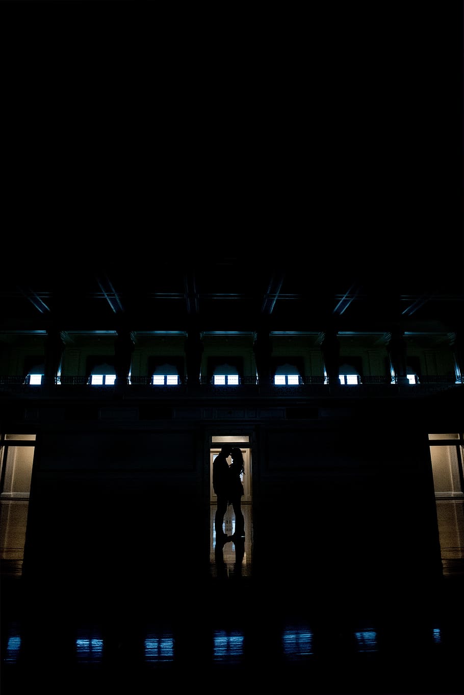 Silhouette of Room, abstract, architecture, art, city, concert HD wallpaper