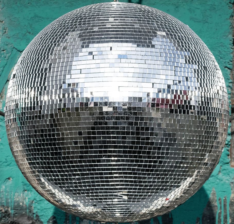 ball, shiny, object, round, reflection, disco ball, close-up HD wallpaper