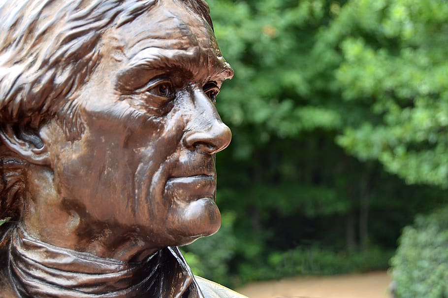 jefferson, statue, monticello, sculpture, art and craft, close-up HD wallpaper