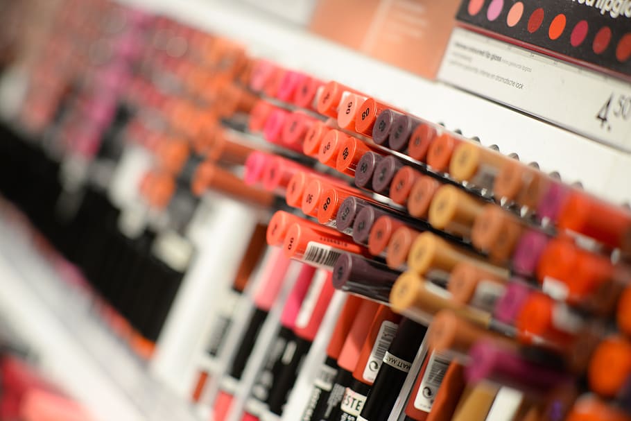 lipstick, makeup, depth of field, woman, fashion, female, make-up, HD wallpaper