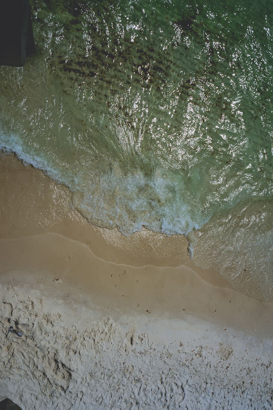 united states, panama city beach, water, sand, aerial, above, HD wallpaper