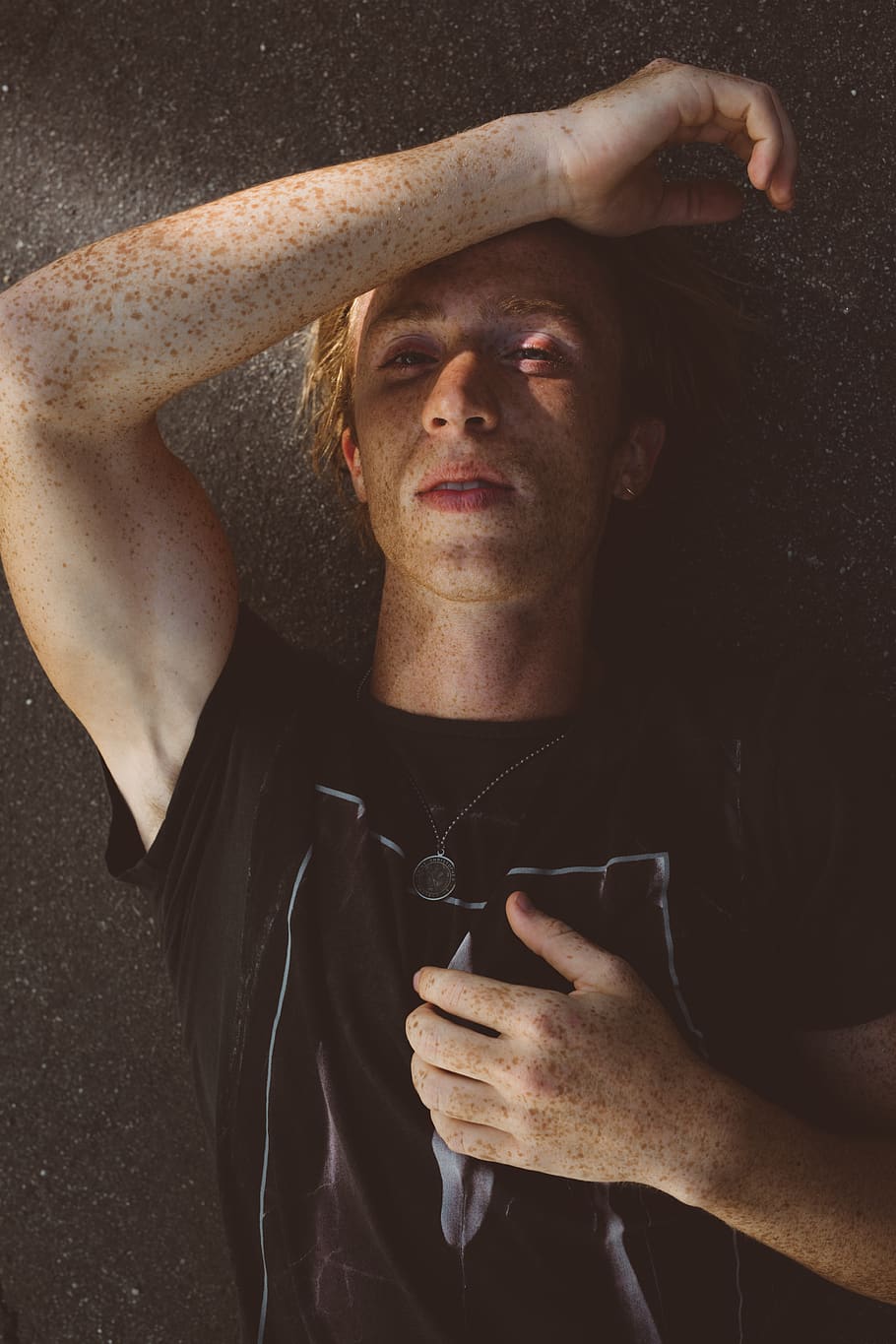 man lying on floor, apparel, clothing, human, person, finger HD wallpaper