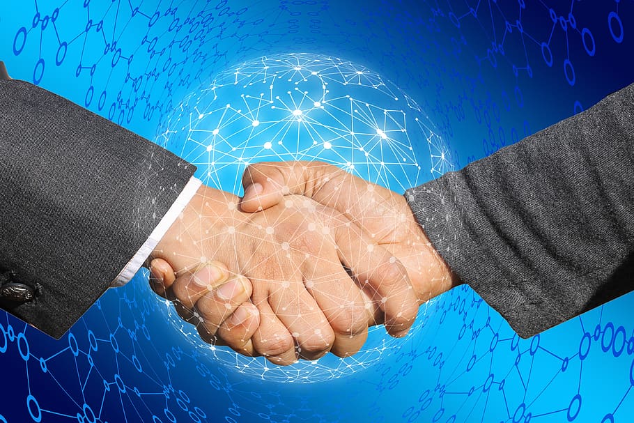handshake, shaking hands, internet, cyber, network, finger