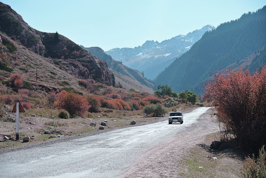 kyrgyzstan, transportation, mode of transportation, motor vehicle HD wallpaper