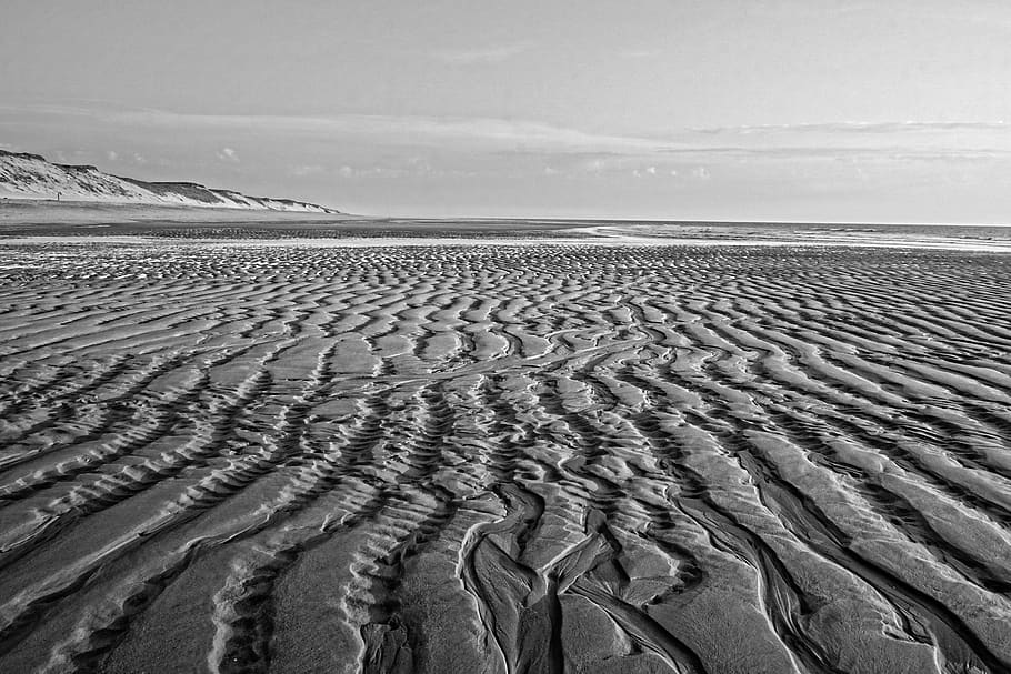 Hd Wallpaper Sand Lienen Beach Coast Waters Sea Ocean Ebb