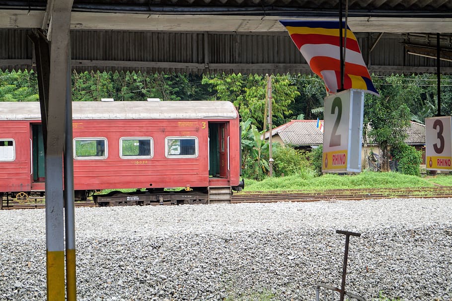 sri lanka, pasbage korale, 114 kandy rd, railway, train, train station, HD wallpaper