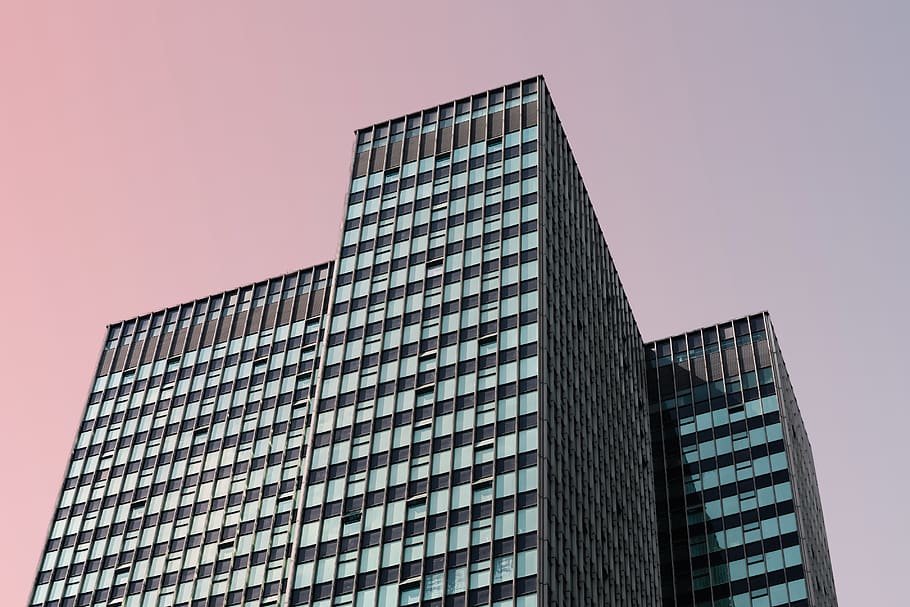 high building, office building, urban, city, town, high rise HD wallpaper