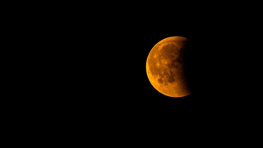 blood moon, lunar eclipse, night, space, astronomy, sky, beauty in nature HD wallpaper