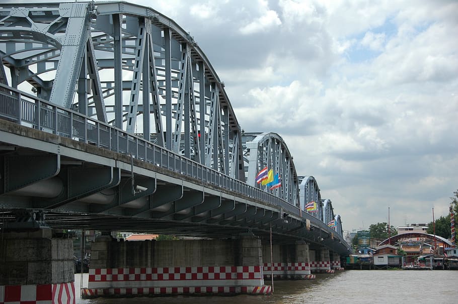 khungthon bridge, bridge - man made structure, architecture HD wallpaper