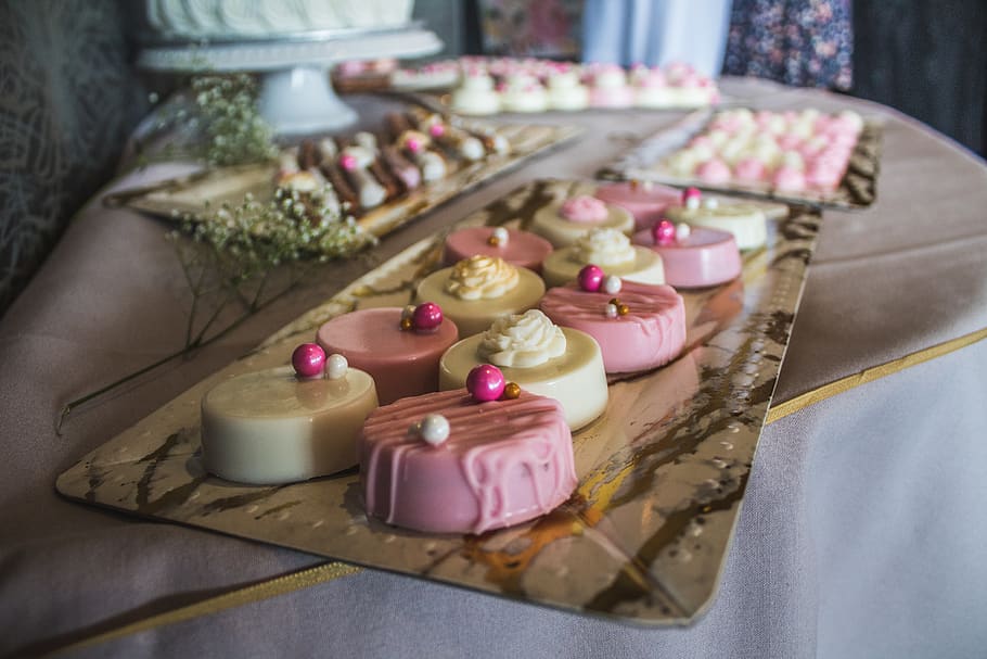 food, table, celebration, refreshment, decoration, party, cake HD wallpaper