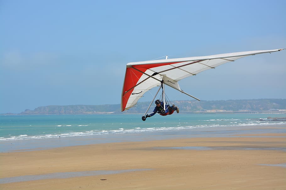 delta-plane, flight, strong sensation, aircraft, france, normandy HD wallpaper