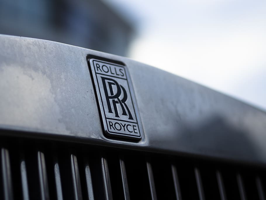 Rolls Royce emblem, symbol, trademark, logo, grille, badge, handle