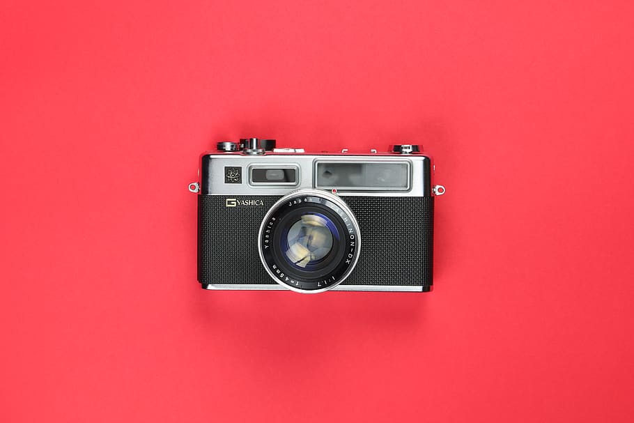 black and gray point-and-shoot camera, electronics, strap, digital camera, HD wallpaper