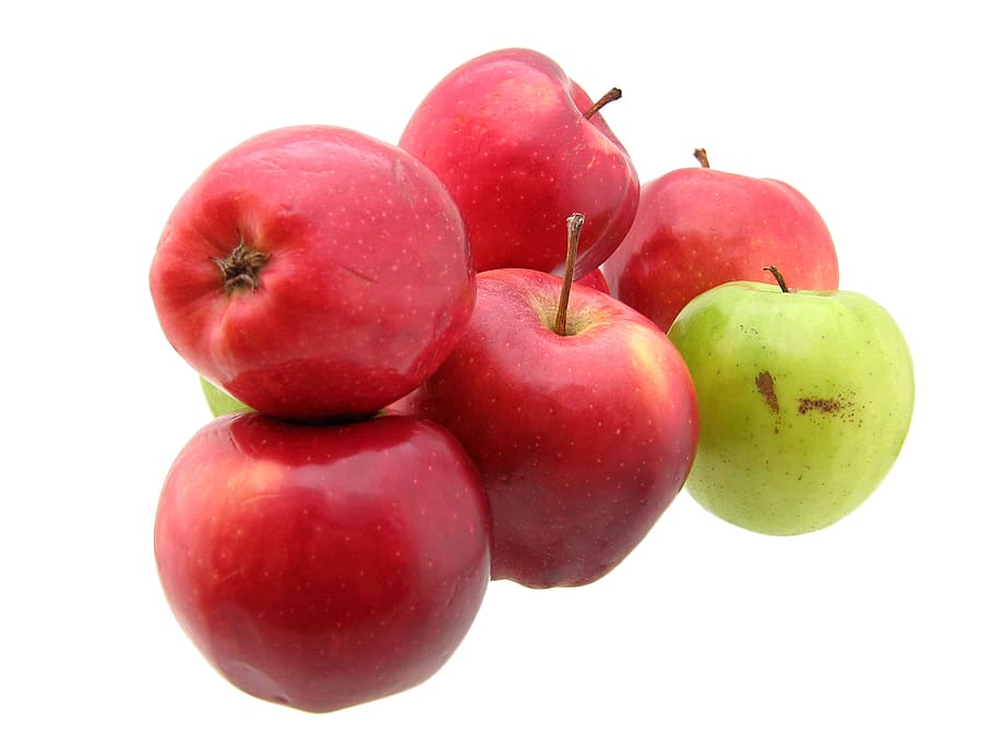 apple, apples, different, food, fresh, fruit, green, group HD wallpaper