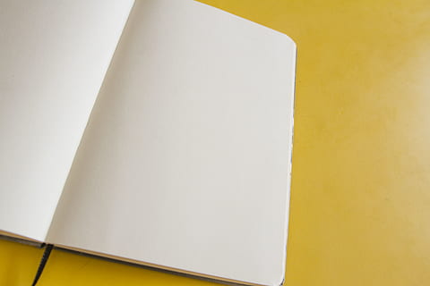 White Book Page on Yellow Surface, background, blank, blank page HD wallpaper