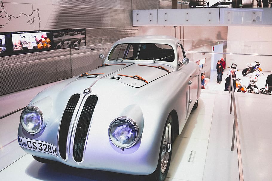 vintage silver coupe, mode of transportation, land vehicle, car HD wallpaper