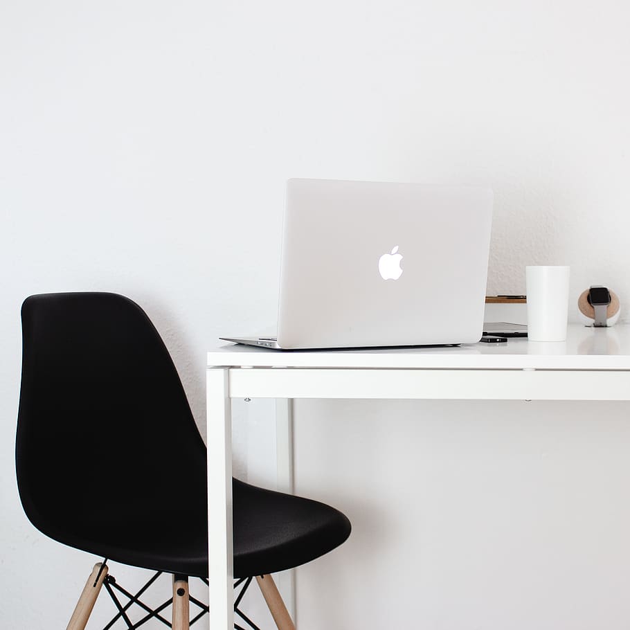 chair, seat, computer, office, office chair, indoors, technology HD wallpaper